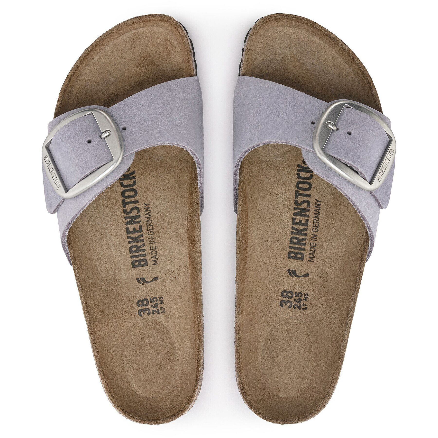 Alternative view of Madrid Big Buckle Nubuck Leather Purple Fog