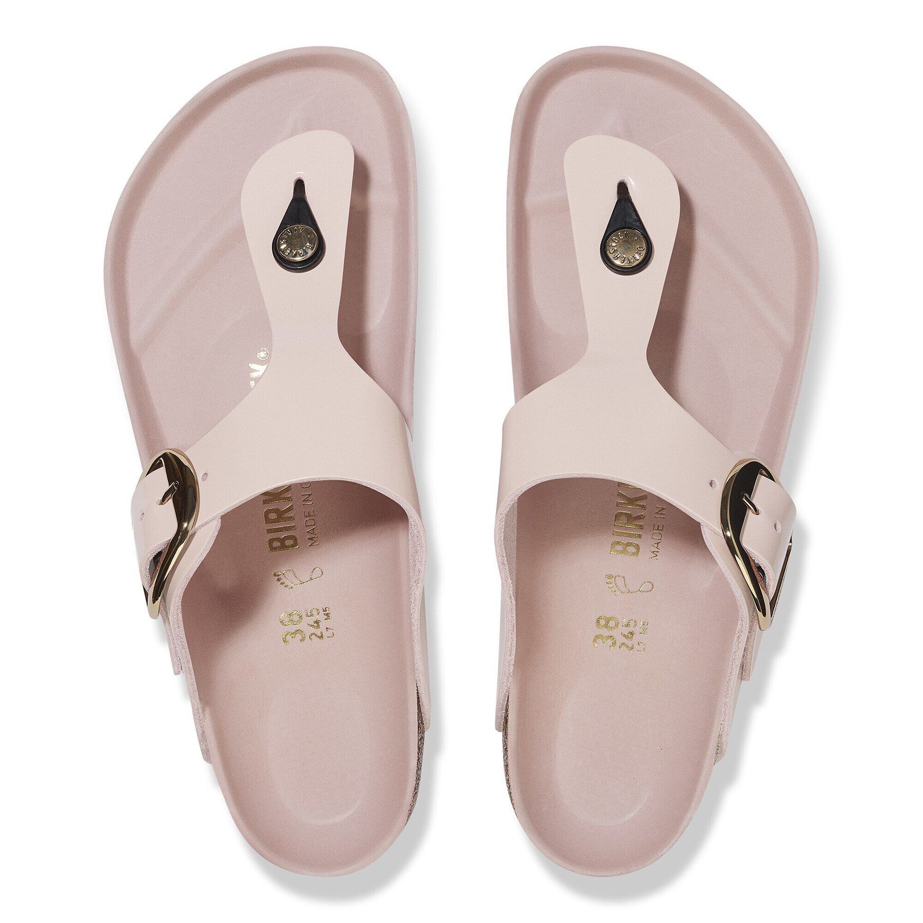 Alternative view of Gizeh Big Buckle Natural Leather Patent