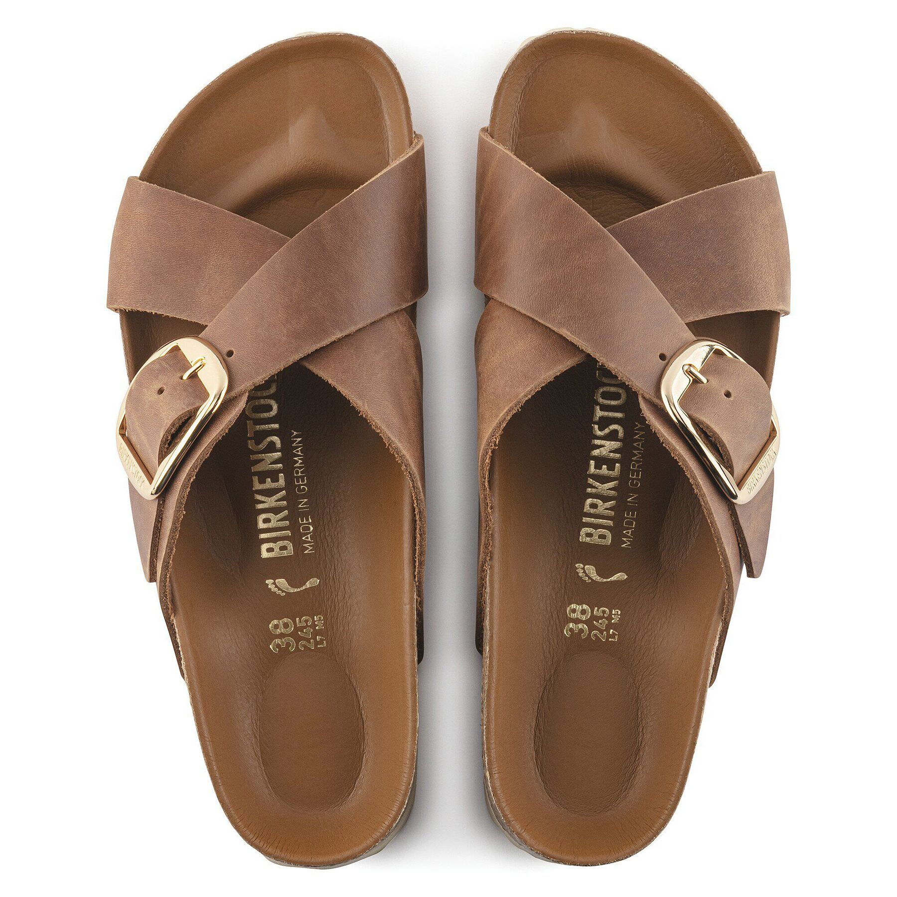 Alternative view of Siena Big Buckle Natural Leather Oiled