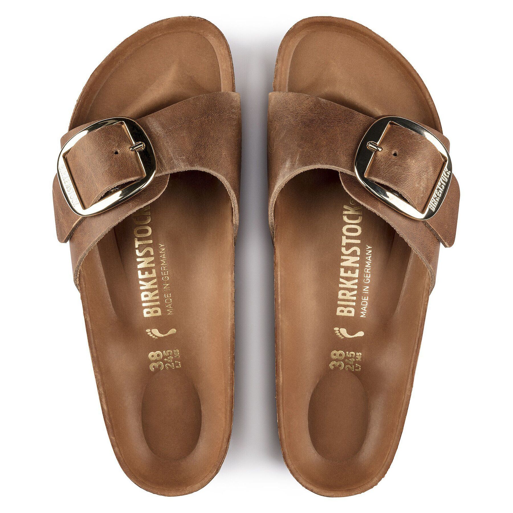Alternative view of Madrid Big Buckle Natural Leather Oiled