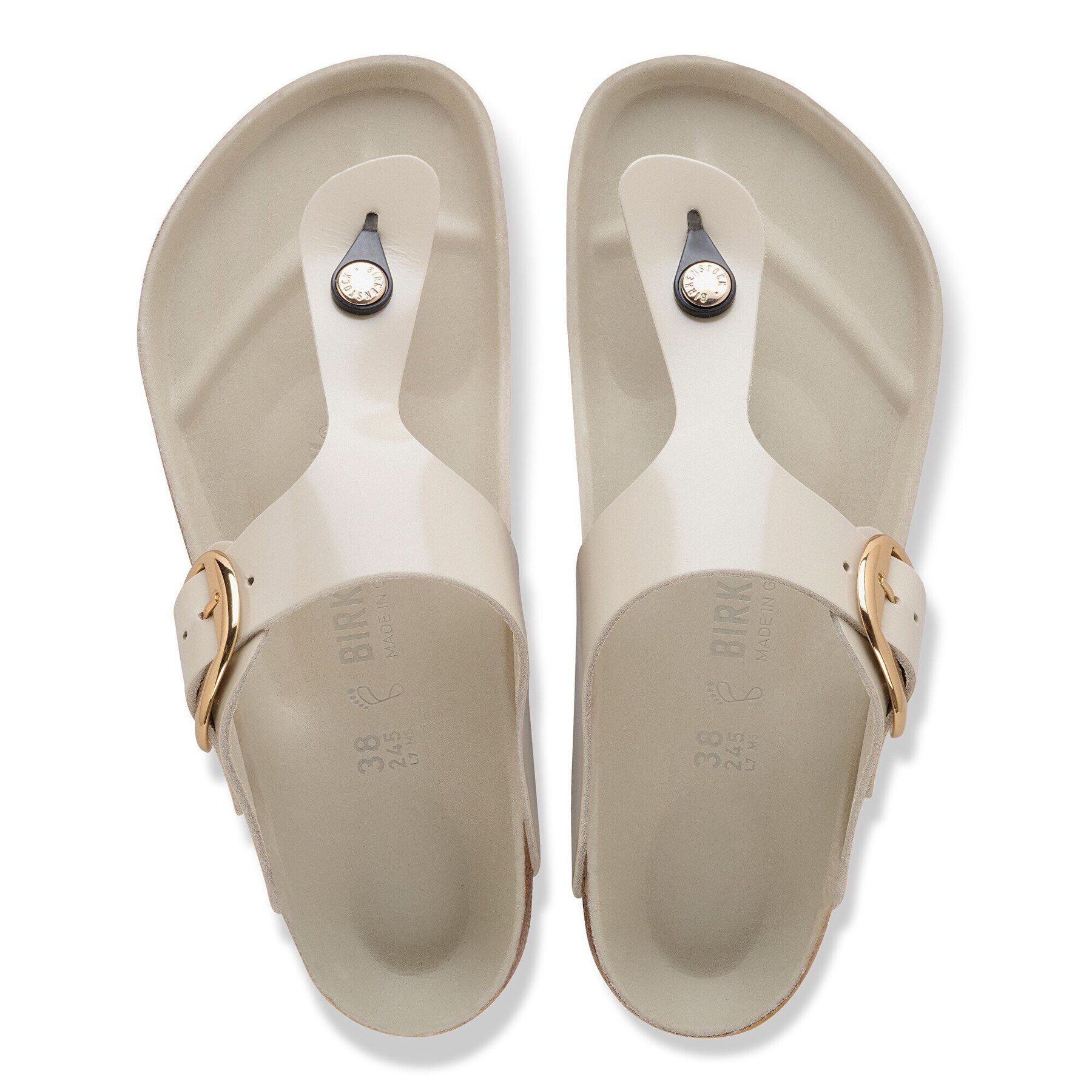 Alternative view of Gizeh Big Buckle Natural Leather Patent
