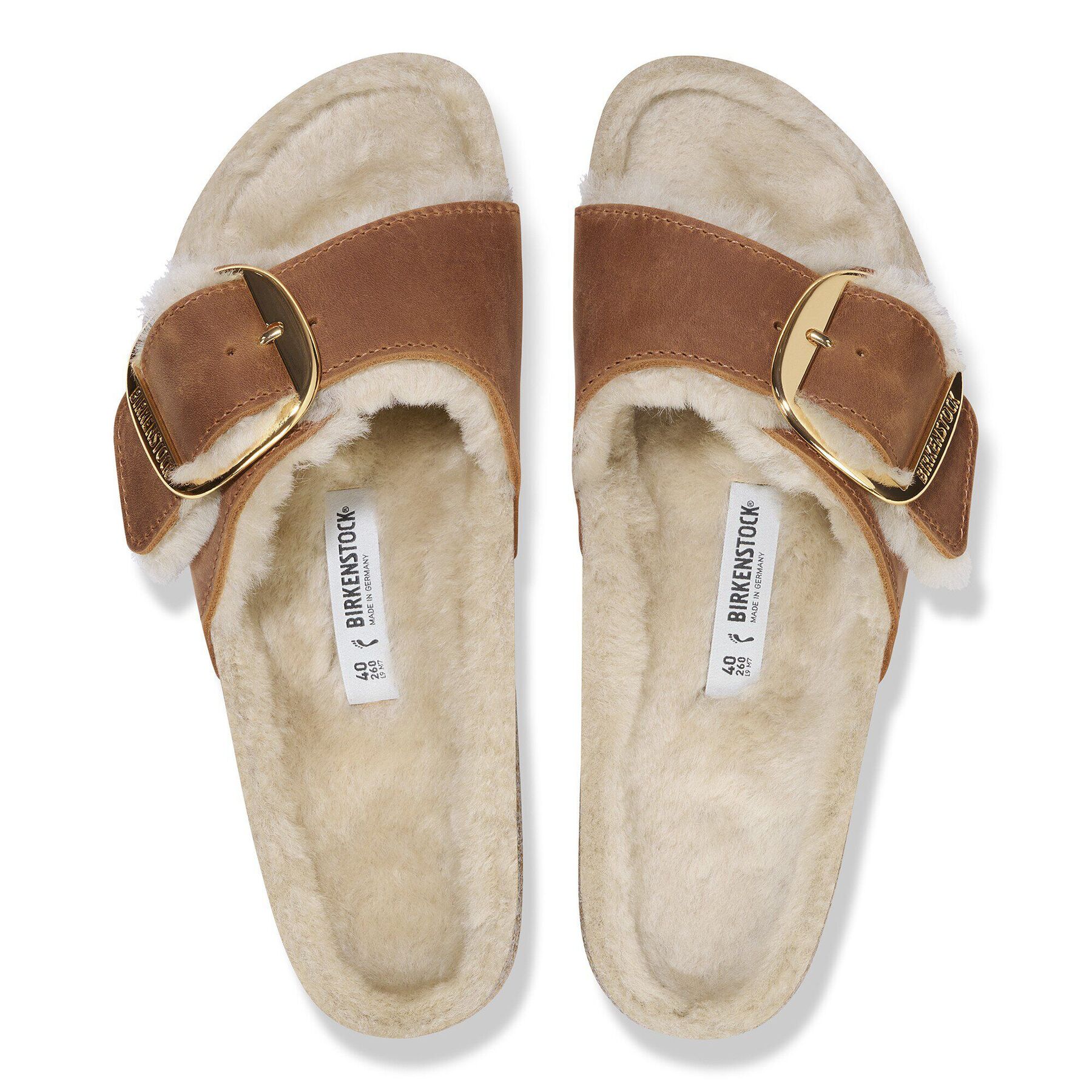 Alternative view of Madrid Big Buckle Shearling Natural Leather Oiled