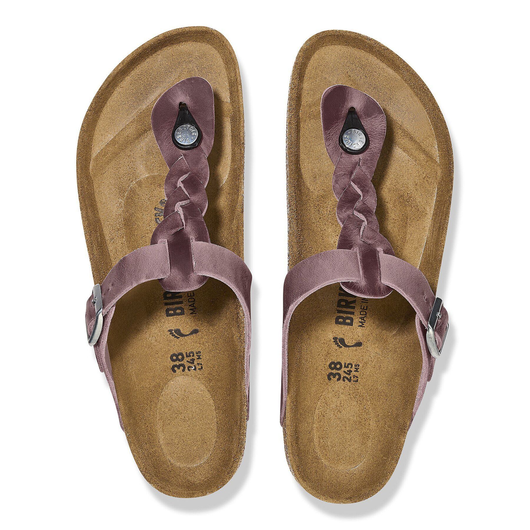 Alternative view of Gizeh Braided Natural Leather Oiled