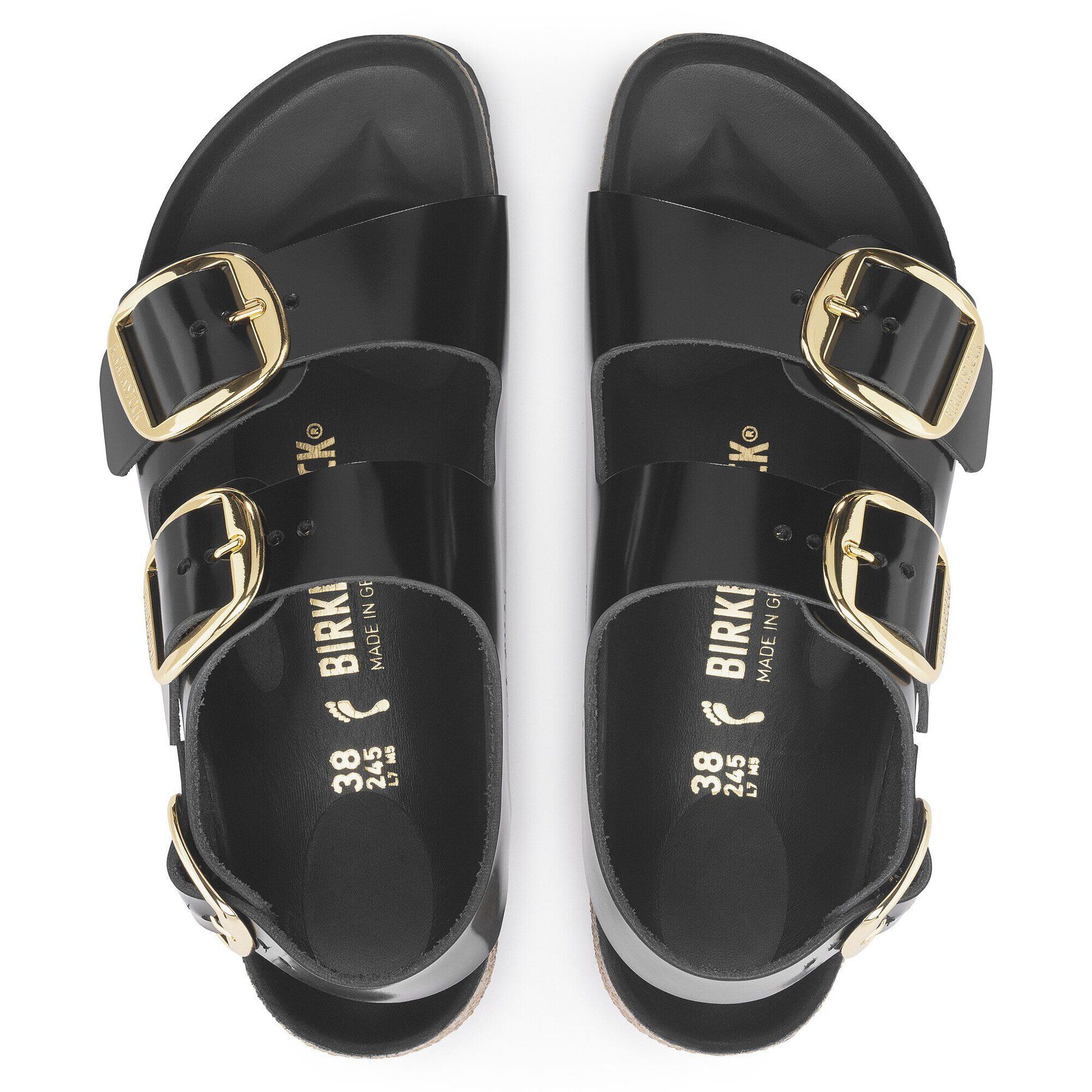 Alternative view of Milano Big Buckle Natural Leather Patent