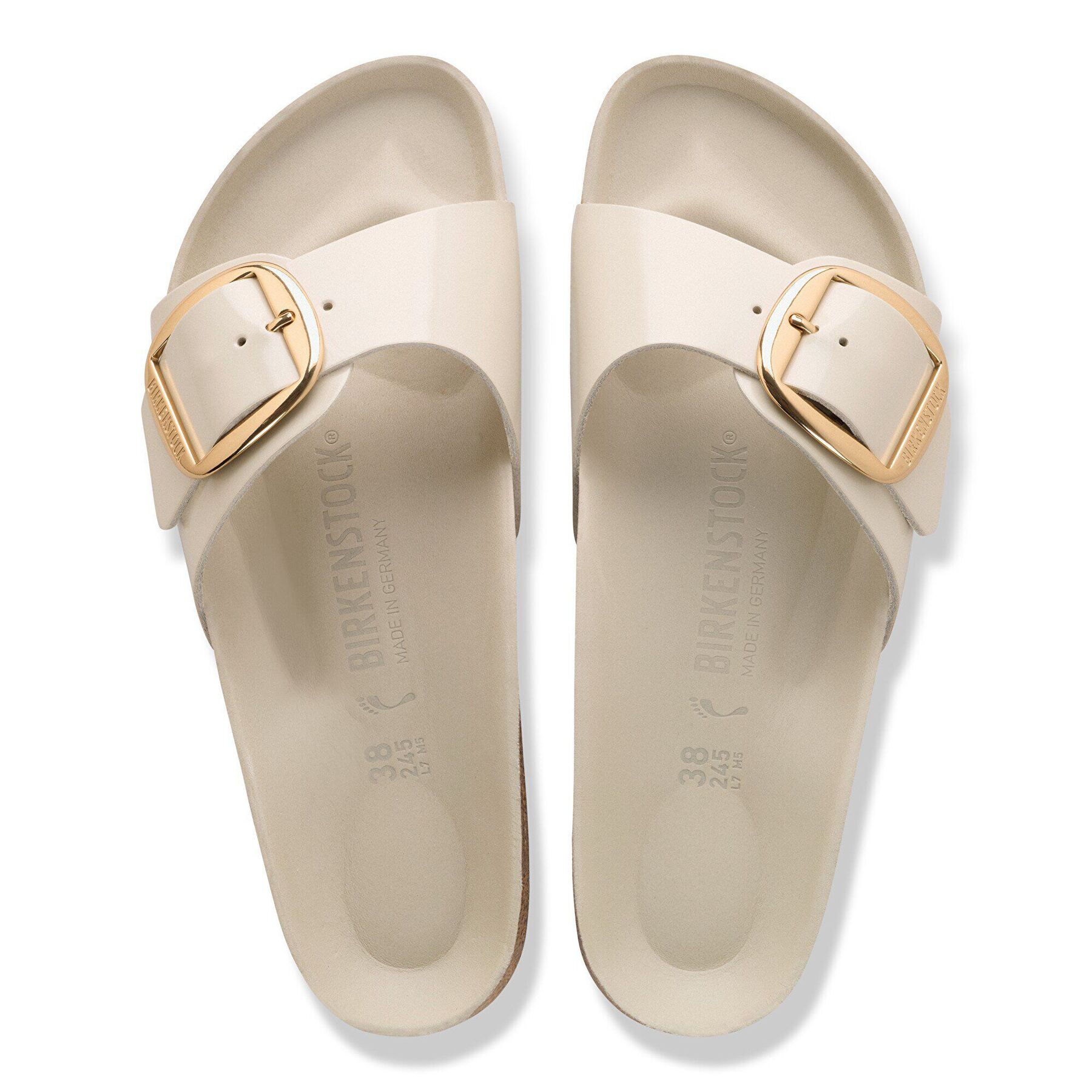 Alternative view of Madrid Big Buckle Natural Leather Patent