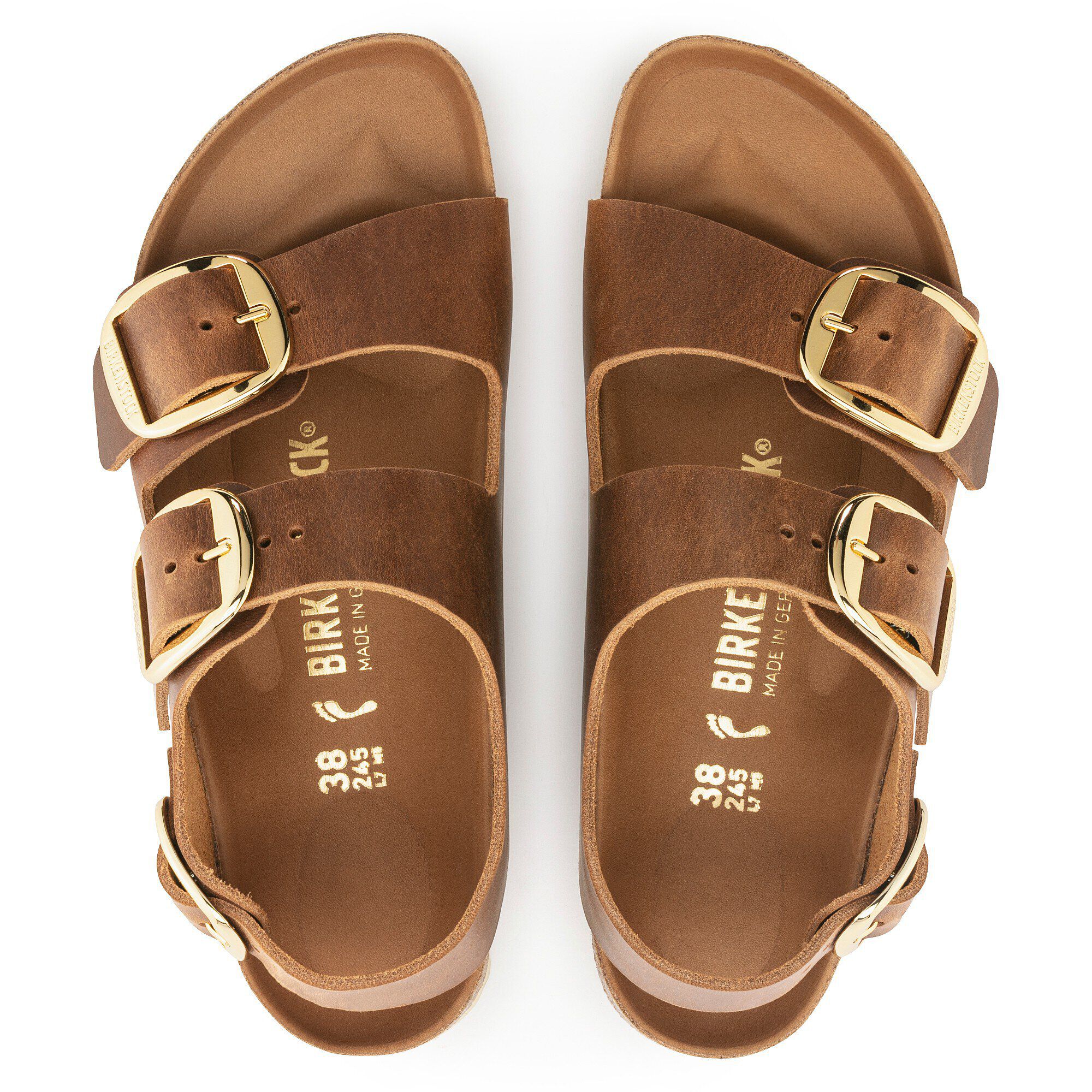 Alternative view of Milano Big Buckle Natural Leather Oiled