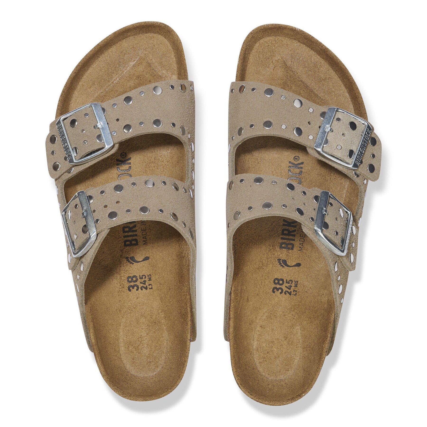 Alternative view of Arizona Rivet Suede Leather