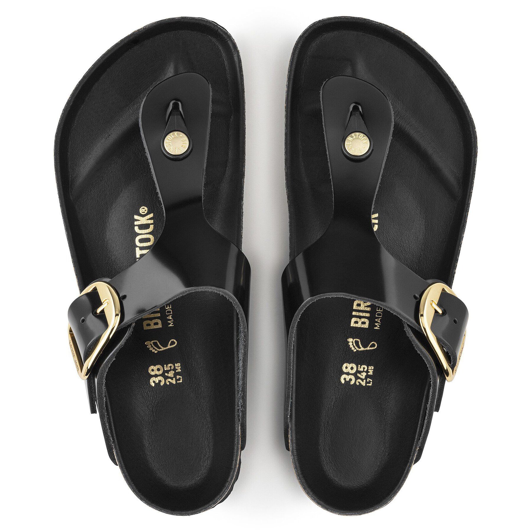Alternative view of Gizeh Big Buckle Natural Leather Patent