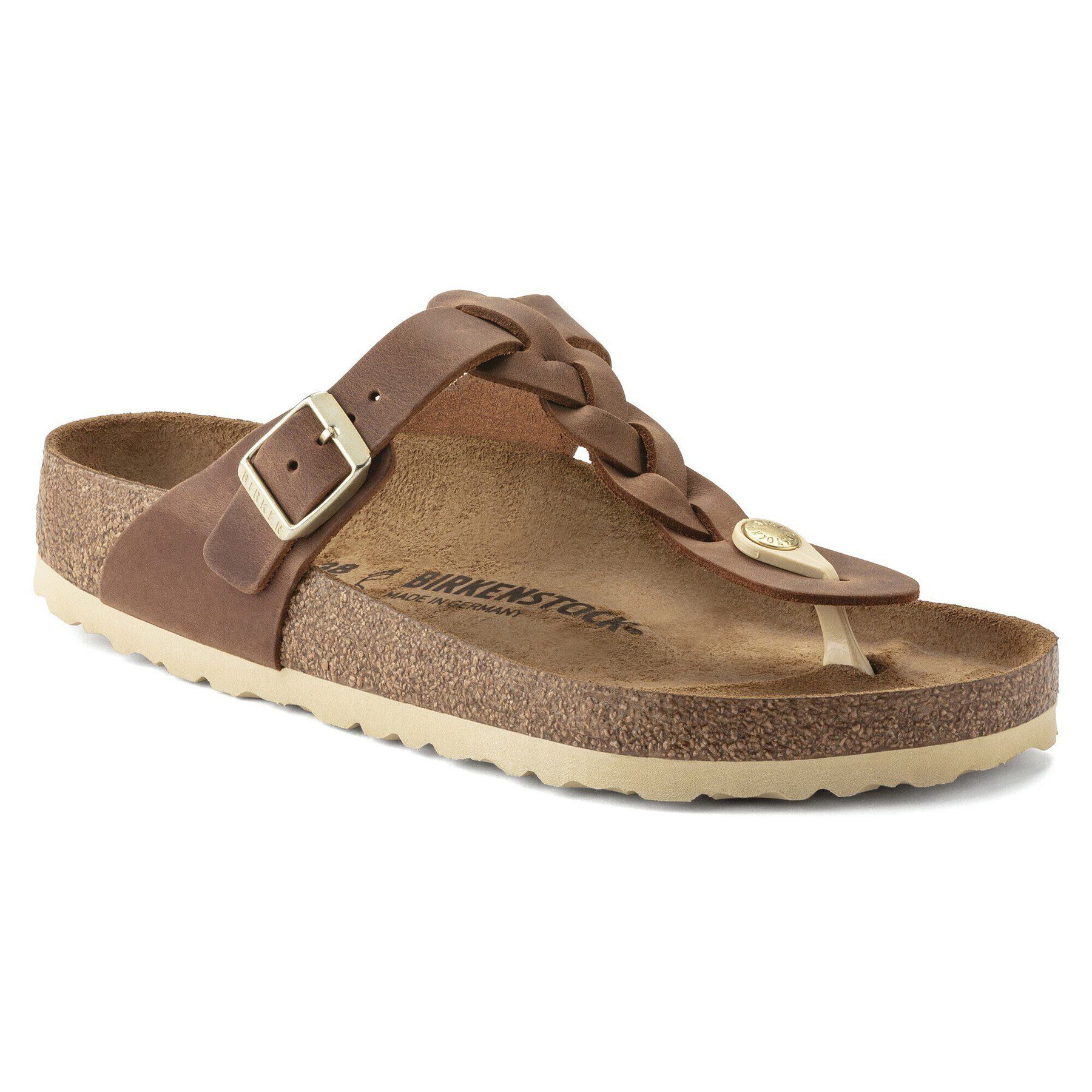 Gizeh Braided Natural Leather Oiled