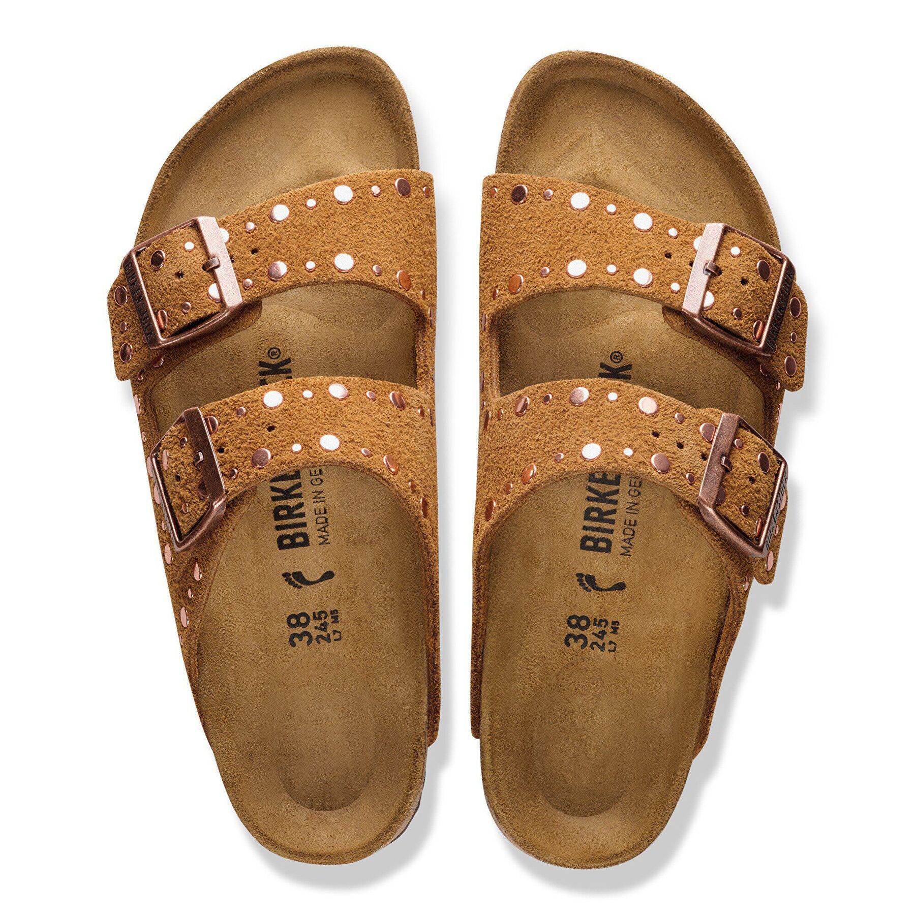 Alternative view of Arizona Rivet Suede Leather