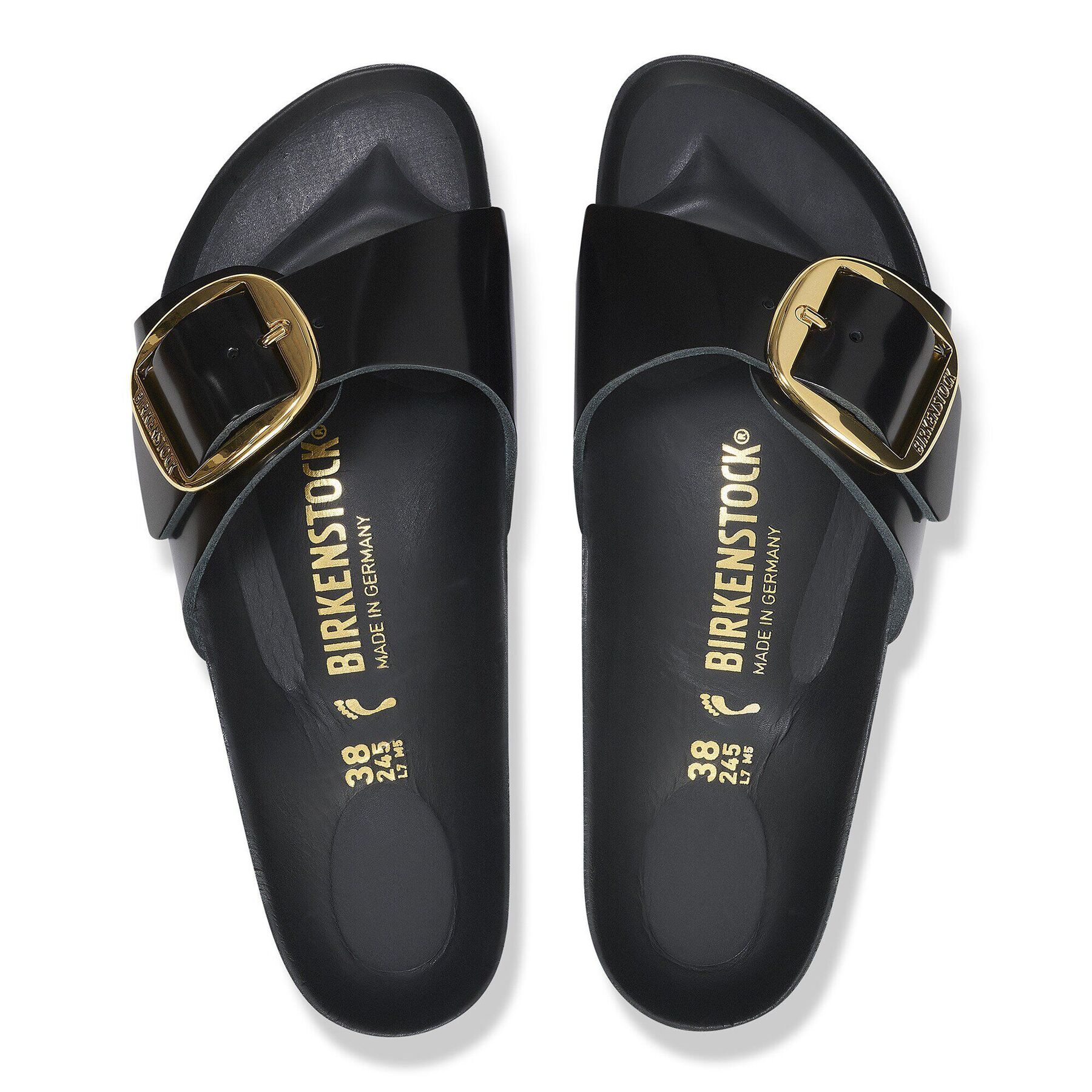 Alternative view of Madrid Big Buckle Natural Leather Patent