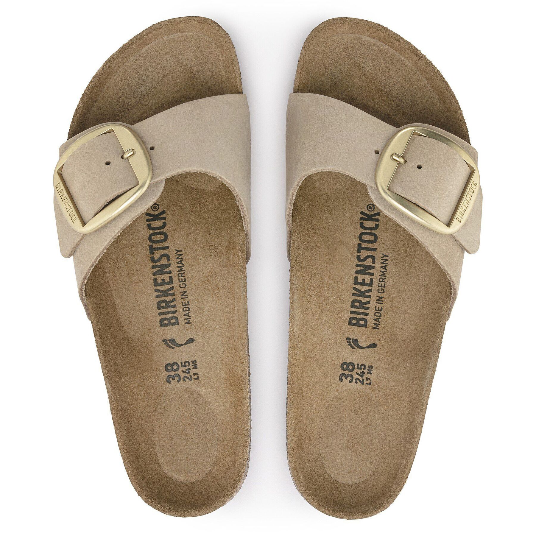 Alternative view of Madrid Big Buckle Natural Leather Nubuck