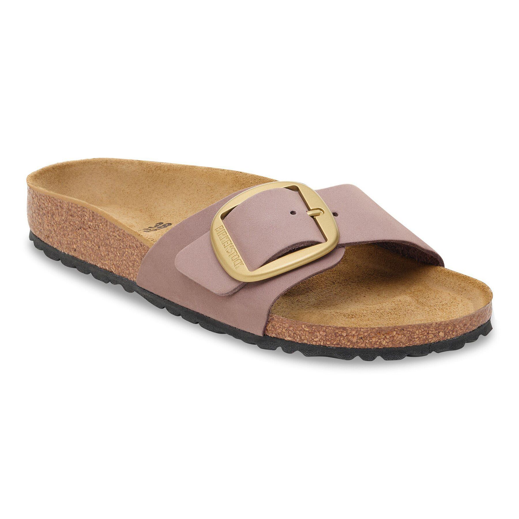 Madrid Big Buckle Nubuk Leather