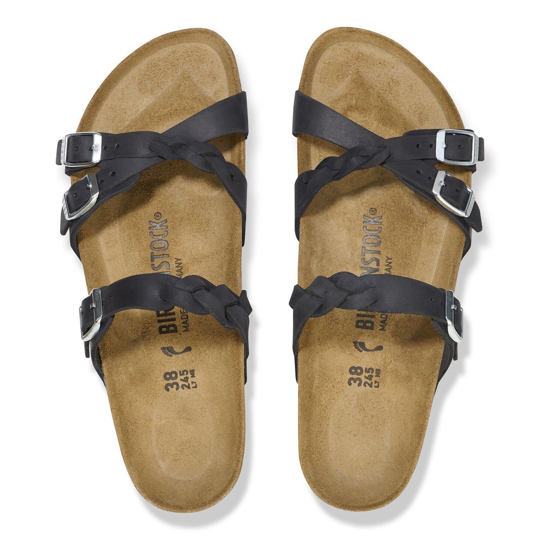 Alternative view of Franca Braided Oiled Leather Black